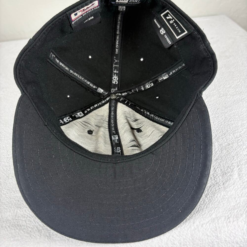 Chicago White Sox MLB Baseball Hat 2007-11 New Era 59FIFTY On Field Cap 7 1/2 - Picture 6 of 11